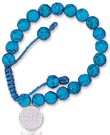 
SS 8m Synth Turquoise Bead Bracelet With 
