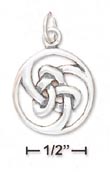 
Sterling Silver Celtic Knot Swirl Pendant
