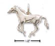 
Sterling Silver Small Side View Galloping
