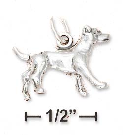 
Sterling Silver 3d Antiqued Jack Russell Terrier Dog Charm
