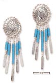 
Sterling Silver Small Concho With Turquoi
