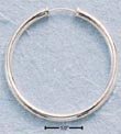 
Sterling Silver 38mm Endless 3mm Round St
