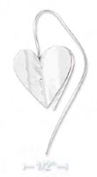 
Sterling Silver Textured Folded Heart Cur
