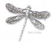 
Sterling Silver Antiqued Dragonfly Floral
