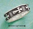 
Sterling Silver Antiqued Band Ring With S
