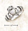 
Sterling Silver Small Claddaugh Ring With
