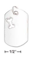 
SS 3/4X1.25 Inch Dog Tag/Bone Cut Out For

