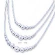 
SS 20 Inch Triple strand LS Necklace With
