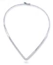
SS 3mm Flat V Collar Necklace With Hook C

