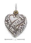 
Sterling Silver Antiqued Heart With I Lov
