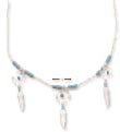 
SS 18 Inch LS Necklace With Turquoise Tri
