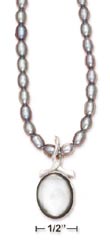 
SS 16 Inch Gray FW Pearl Necklace With 12
