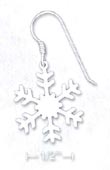 
Sterling Silver 1 Inch Snowflake Earrings
