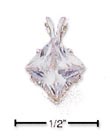 
Sterling Silver 7mm Diamond Shaped Cubic 
