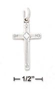 
Sterling Silver ELined Cross Pendant With
