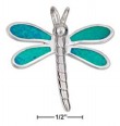 
Sterling Silver Dragonfly Charm With Synt
