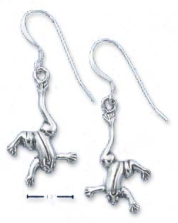 
Sterling Silver High Polish Frog Earrings On French Wires
