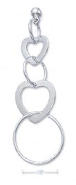 
Sterling Silver Italian Heart Circle Post
