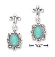 
Sterling Silver Fancy Post Oval Turquoise

