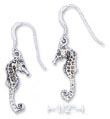 
Sterling Silver Antiqued Seahorse Earring
