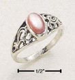 
Sterling Silver Small Scrolled Ring With 
