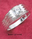 
Sterling Silver Mens Ring With Single 6.6
