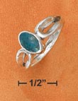 
Sterling Silver 6x10mm Oval Chrysocolla R
