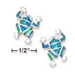 
SS 3/4 Inch Synthetic Blue Opal Inlay Fro
