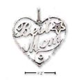 
Sterling Silver Large Antiqued Heart With
