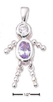 
Sterling Silver June Bead Boy Charm With 
