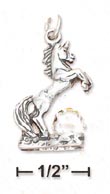 
Sterling Silver 3d Unicorn With Clear Cry
