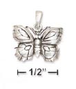 
Sterling Silver Antiqued Butterfly Pendan
