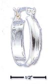 
Sterling Silver 15mm Oval Ring Hoop Frenc
