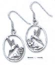 
Sterling Silver Hummingbird In Oval Frenc
