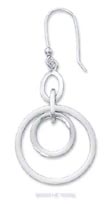 
Sterling Silver Double Open Circle Dangle
