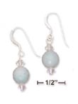 
SS 8mm Faceted Amazonite Ball Earrings Au
