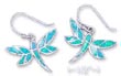 
Sterling Silver Dragonfly Earrings Synthe
