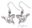 
SS Galloping Horses Earrings With Orange 
