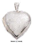 
Sterling Silver 32mm Large Engraved Heart
