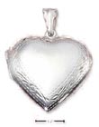 
SS 32mm Puffed Heart Locket Pendant With 
