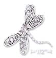 
SS 27x31mm Dragonfly With Filigree Wings 
