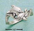
Sterling Silver Double Dolphin With Sea F
