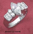 
Sterling Silver Womens 6x12 Marquise CZ R
