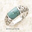 
Sterling Silver Wide Turquoise Bar Inlay 
