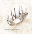
Sterling Silver Fancy Shrimp Ring With Wh
