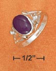 
Sterling Silver 8x10mm Sugilite Ring Flow
