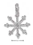 
Sterling Silver Large CZ Snowflake Pendan
