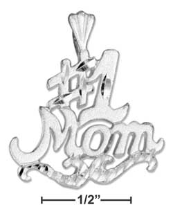 
Sterling Silver DC Number 1 Mom Fancy Underscroll Charm
