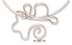 
Sterling Silver Tubular Wire Random Squiggle Upper Arm Ring Bracelet

