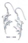 
Sterling Silver Double Dolphin Earrings O
